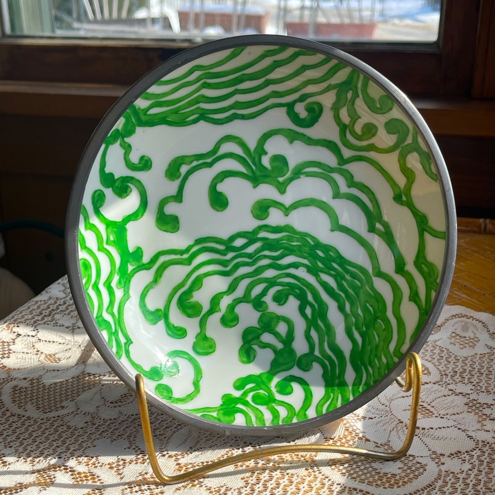 Saks 5th Ave vintage ceramic dish for display